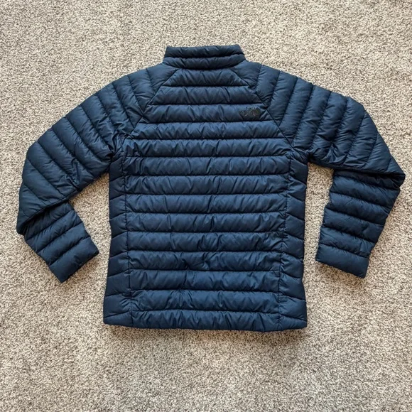 The North Face Men’s Goose Down Insulated Navy Blue Puffer Jacket Sz Small - Picture 2 of 13